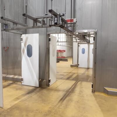 Пластиковые маятниковые двери МД (Пст-fix90)