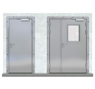 Распашные двери противопожарные технологические